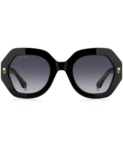 Etro Mania Oversized-frame Sunglasses - Black