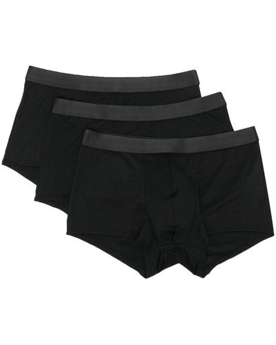 CDLP 3er-Set Shorts mit Logo-Bund - Schwarz