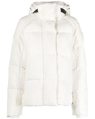 Canada Goose Junction Hooded Quilted Coat - Women's - Polyester/polyamide/duck Feathers/duck Down - White