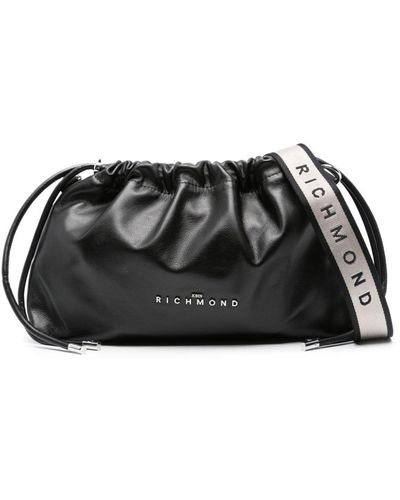 John Richmond Crossbodytas Met Logo - Zwart