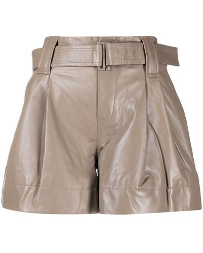 Ganni Shorts mit Falten - Mehrfarbig