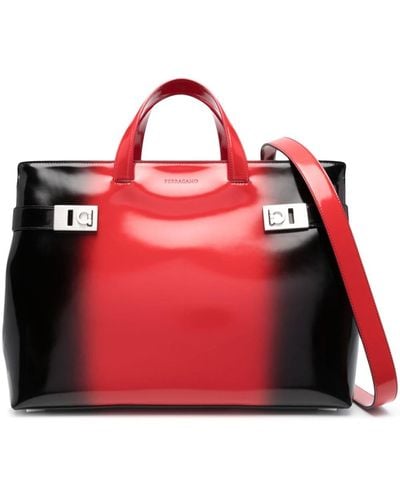 Ferragamo Handtasche aus Leder - Rot