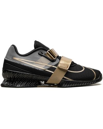 Nike Zapatos Romaleos 4 Black/Metallic Gold - Negro
