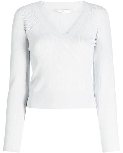 IRO Calfu Open-knit Sweatshirt - White