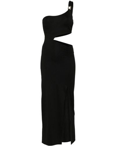Fisico Cut-out Jersey Maxi Dress - Black