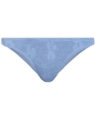 Bondeye Slip bikini con effetto jacquard - Blu