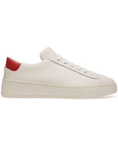 Bally Embossed-logo Leather Trainers - White