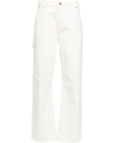 Claudie Pierlot Mid-rise Straight-leg Jeans - White