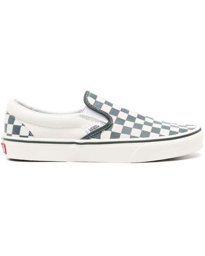 Vans Classic Checkerboard Slip-on Trainers - White