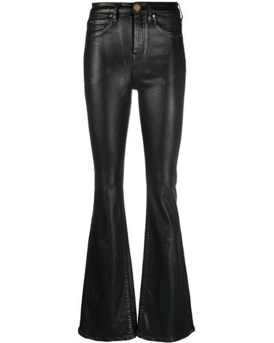 Pinko Coated Flared Jeans - Black