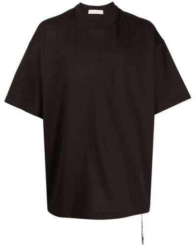 MASTERMIND WORLD T-shirt en coton à logo imprimé - Noir