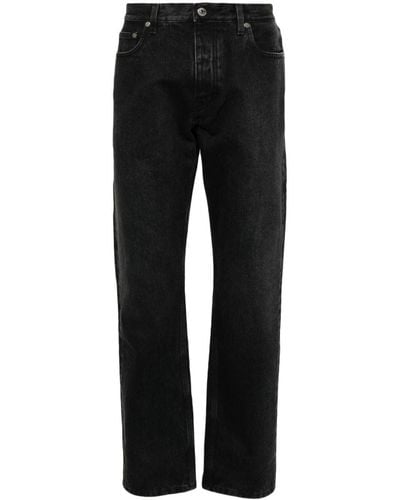 Off-White c/o Virgil Abloh Tapered-Jeans mit ausgeblichenem Effekt - Schwarz