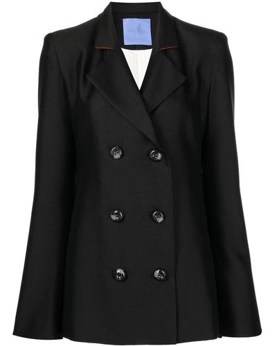 Macgraw Stereotype Double-breasted Blazer - Black