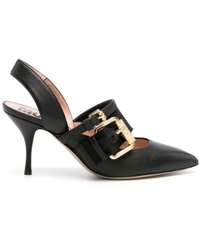 Moschino Zapatos de tacón con puntera en punta - Negro