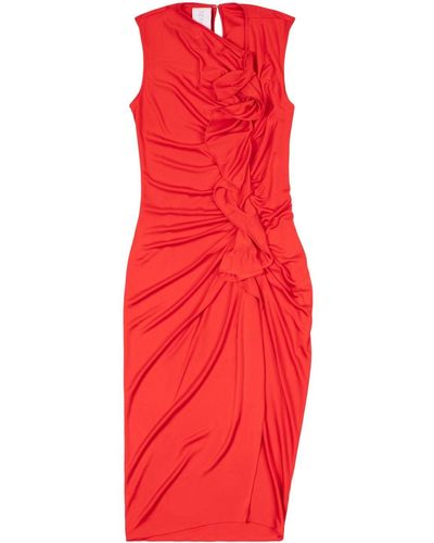 AZ FACTORY Mira Draped Dress - Red
