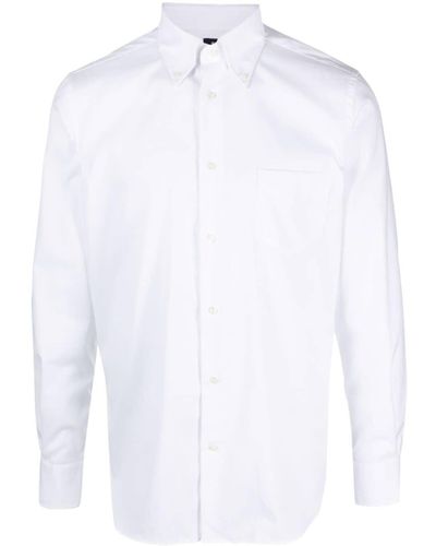 BOGGI Boston-collar Cotton Shirt - White