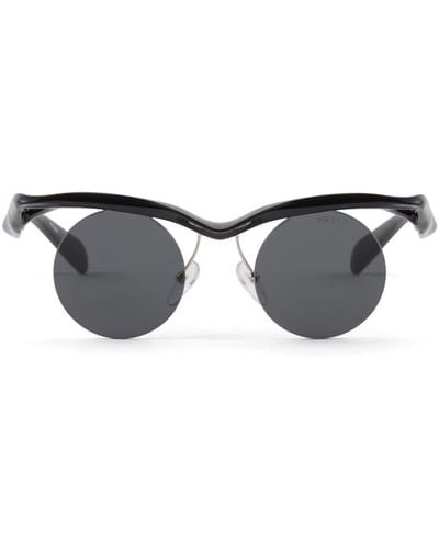 Prada Prada Pr A24s Round Sunglasses - Black