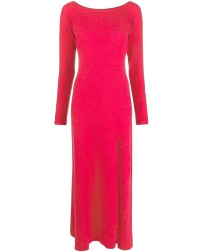 Canessa Long Fine Knit Cashmere Dress - Pink