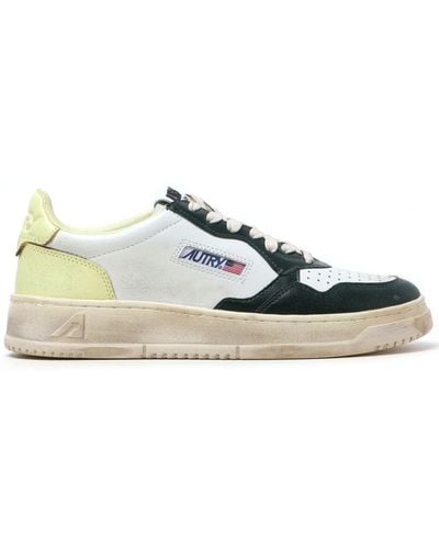 Autry Super Vintage Medalist Leather Trainers - White