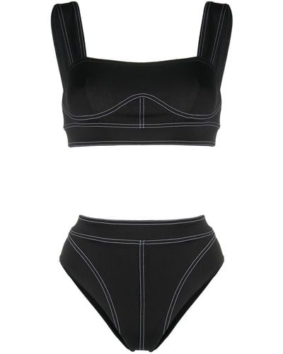 Noire Swimwear Bralette Two-piece Bikini - Black