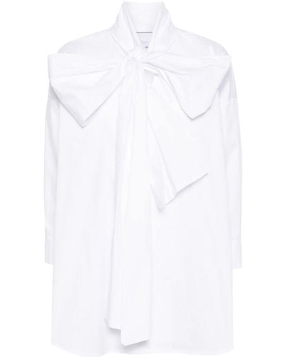 Liu Jo Hemd mit Schleifenkragen - Weiß