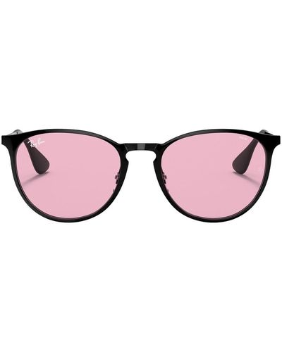 Ray-Ban Erika Metal Tinted Round Sunglasses - Pink