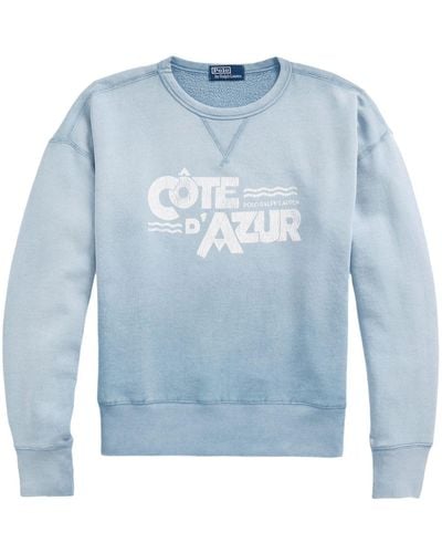 Polo Ralph Lauren Sweatshirt mit grafischem Print - Blau