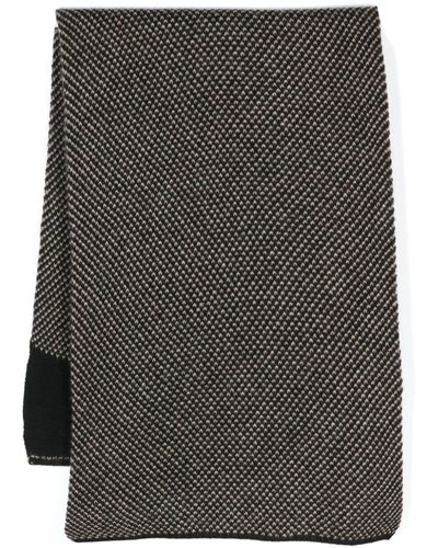 Dell'Oglio Cashmere Knitted Scarf - Gray