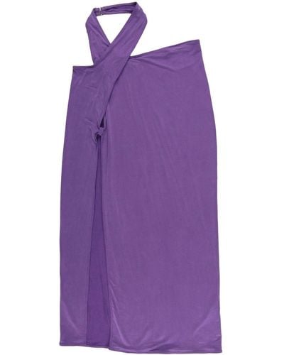 Jacquemus La Jupe Espelho Cut-out Skirt - Purple