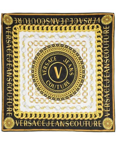Versace Jeans Couture Foulard Couture Chain en soie - Métallisé