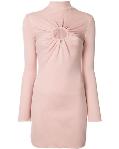 Tom Ford Gathered Detail Fitted Dress - Pink