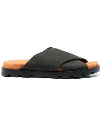 Camper Brutus Crossover Strap Sandals - Black