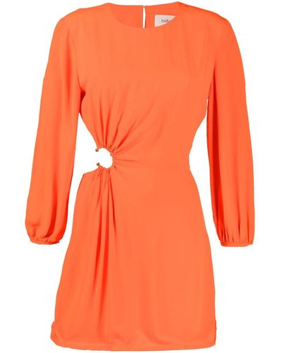 Ba&sh Gedrapeerde Mini-jurk - Oranje