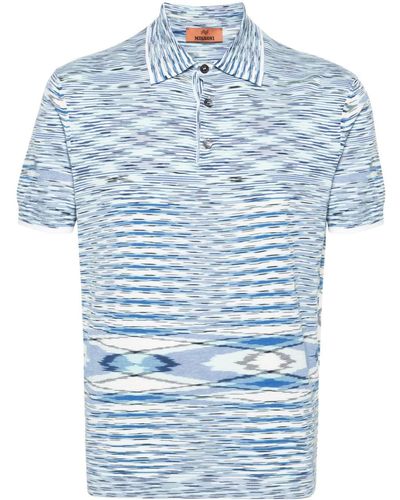 Missoni Poloshirt mit abstraktem Muster - Blau