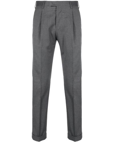 PT Torino Pantalon de costume taille basse - Gris