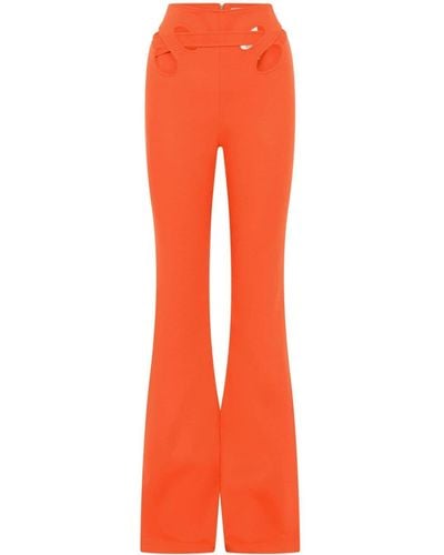 Dion Lee Interloop Cut-out High-waisted Pants - Orange