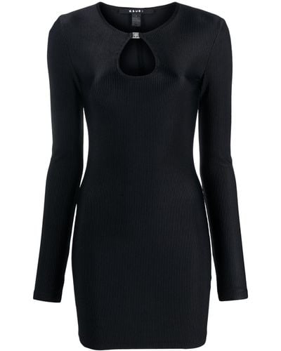 Ksubi Kleid mit Schlüssellochausschnitt - Schwarz