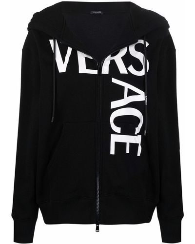 Versace ロゴ パーカー - ブラック