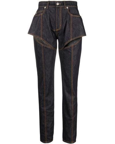 Alexander McQueen Klassische Tapered-Jeans - Schwarz
