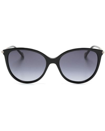 Carolina Herrera Hero Oversize-frame Sunglasses - Black