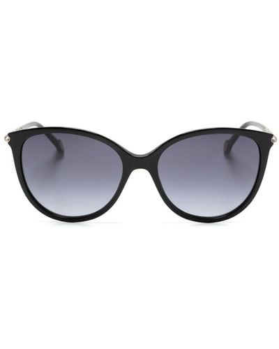 Carolina Herrera Occhiali da sole oversize Hero - Nero