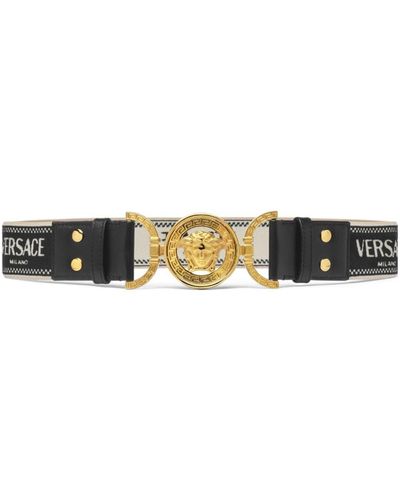 Versace Medusa Head Elasticated Belt - ブラック