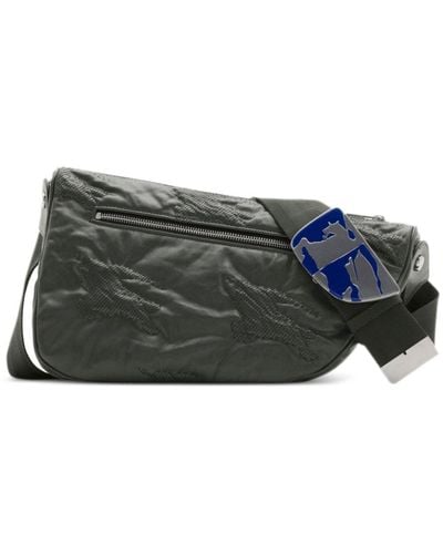 Burberry Medium Shield Shoulder Bag - Gray