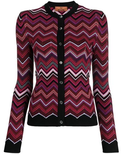 Missoni Vest Met Zigzagprint - Rood