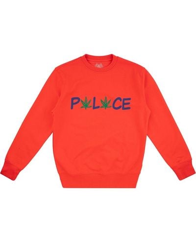 Palace Pwlwce Crew-neck Sweatshirt - Red