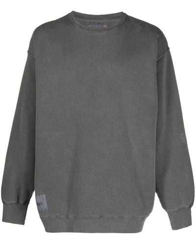 WTAPS Logo-embroidered Cotton Sweatshirt - Gray