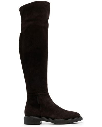 Gianvito Rossi Knee-high Suede Boots - Black