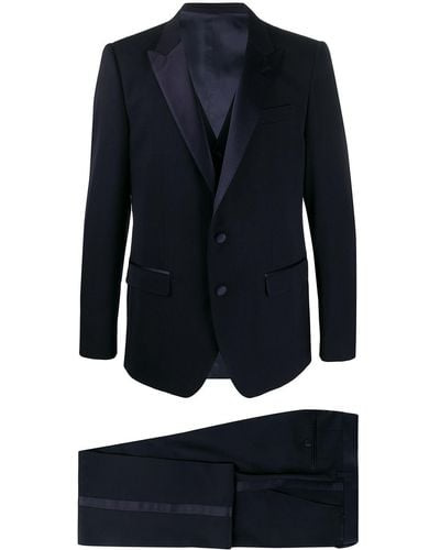 Dolce & Gabbana Dreiteiliger Smoking-Anzug - Blau