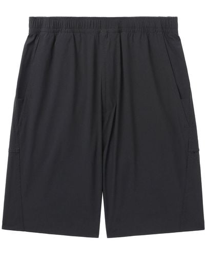 Stone Island Pantalones cortos de chándal con cinturilla elástica - Negro