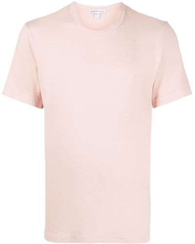 James Perse Camiseta con cuello redondo - Rosa